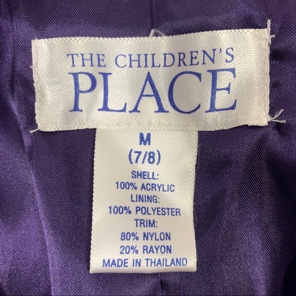 The Children’s Place Purple & Pink Plaid Jacket Size Medium - Picture 5 of 7